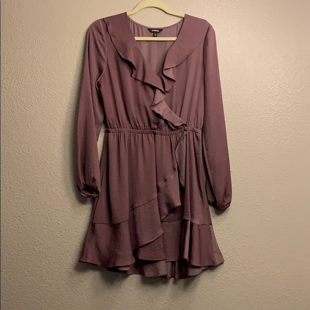 Long sleeve ruffle dress